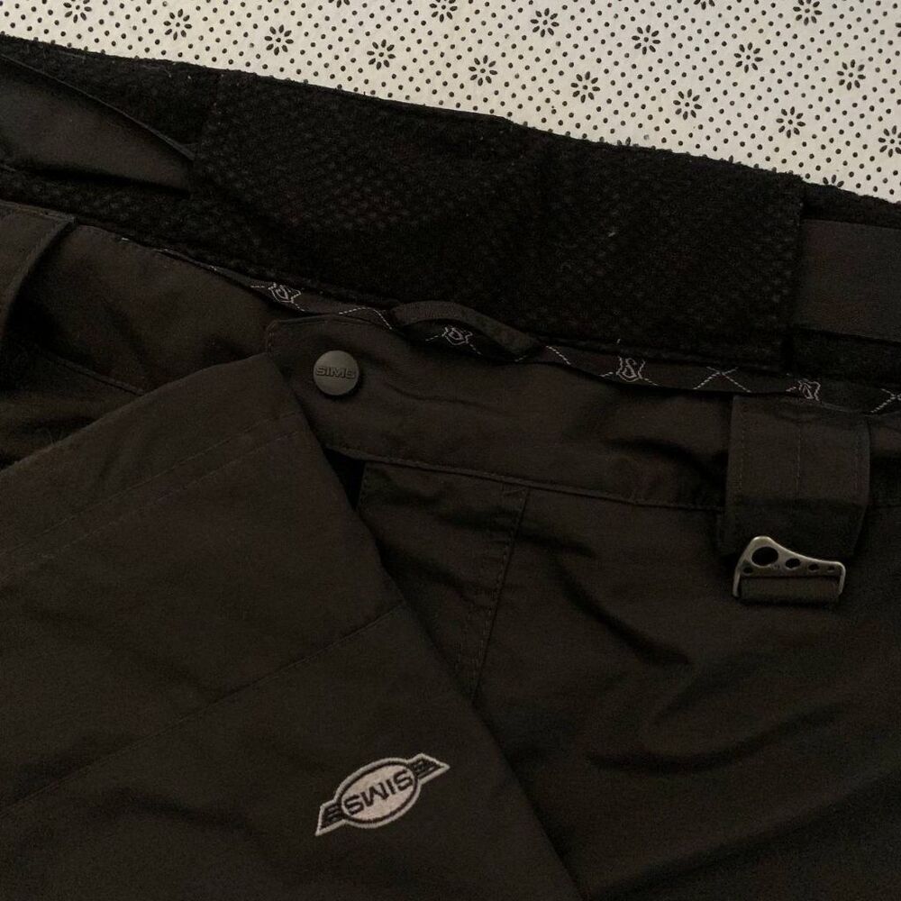 Sims Snowboarding Men's 2XL Black Cargo Snow Pants Nylon Shell Since 76 XX-LARGE
